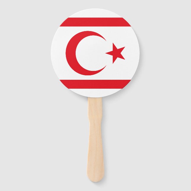Northern Cyprus Flag Hand Fan (Front)