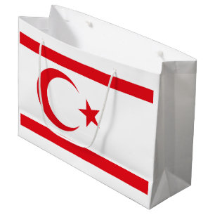 Northern Cyprus Flag Large Gift Bag