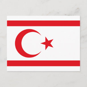 Northern Cyprus Flag Postcard