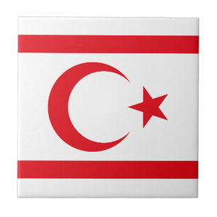 Northern Cyprus Flag Tile