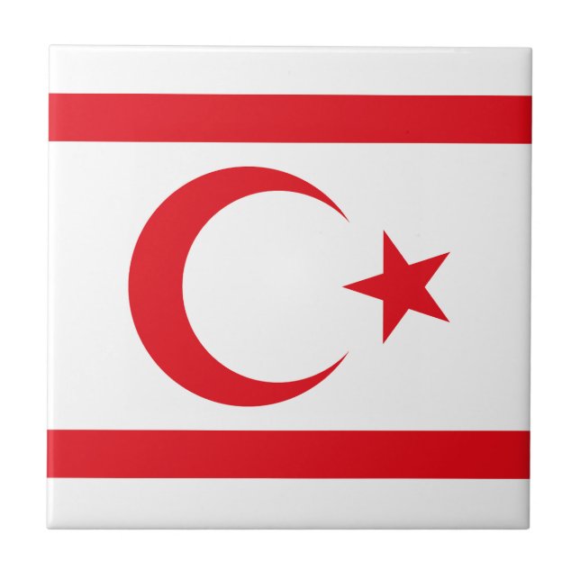 Northern Cyprus Flag Tile (Front)