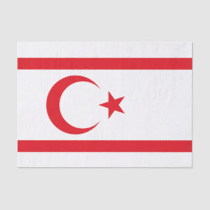 Northern Cyprus Flag Tissue Paper