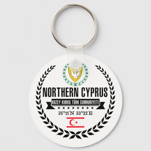 Northern Cyprus Keychain (Front)
