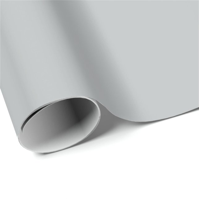 Northern Droplet Light Grey, Neutral Solid Colour Wrapping Paper (Roll Corner)