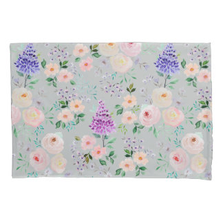 Northern Droplet Watercolor Floral Pillowcase