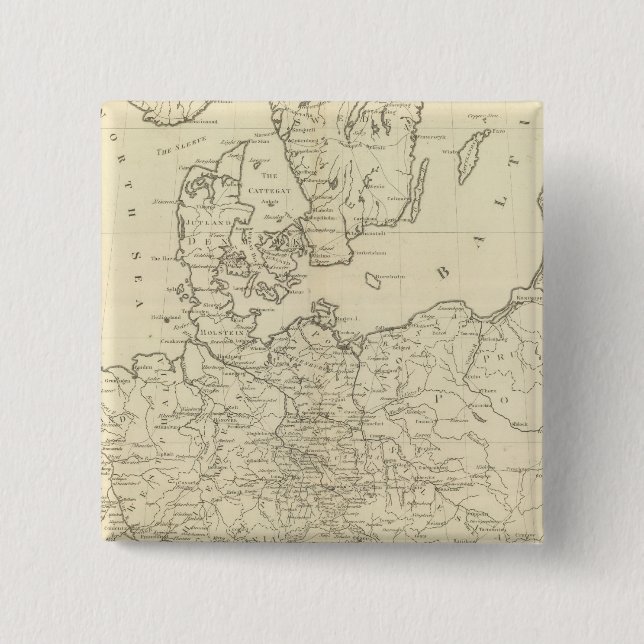 Northern Europe 2 Inch Square Button (Front)