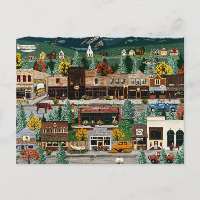 "Northern Exposure" ~ Roslyn, Washington Postcard (Front)