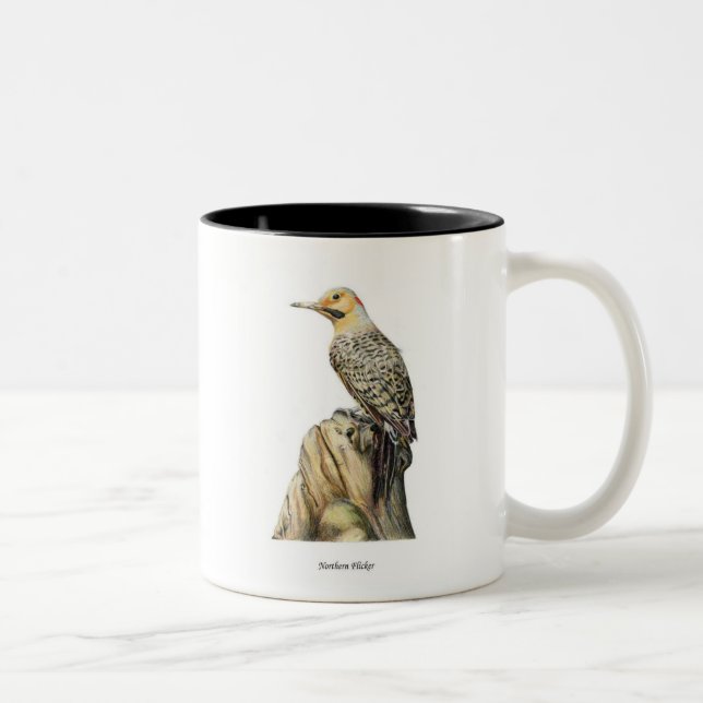Northern Flicker - Customized Two-Tone Coffee Mug (Right)