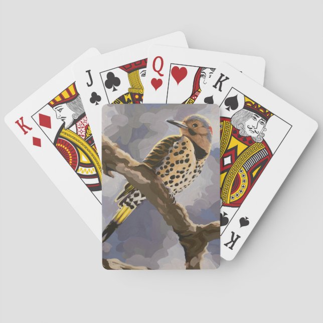 Northern Flicker Playing Cards (Back)