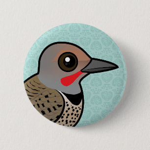 Northern Flicker (red-shafted) 2 Inch Round Button