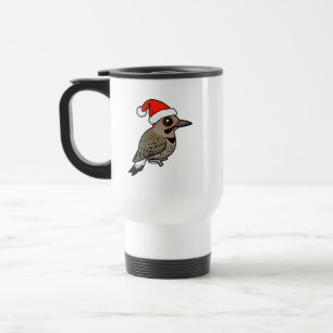 Northern Flicker Santa Claus (yellow shafted) Travel Mug