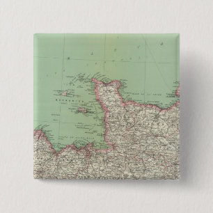 Northern France 2 Inch Square Button