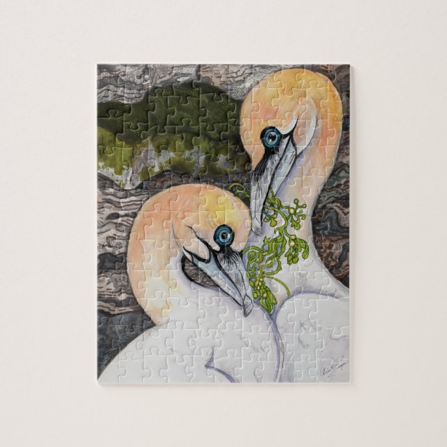 Northern Gannets Jigsaw Puzzle (Vertical)