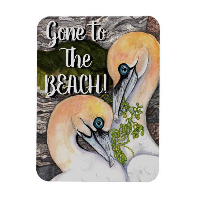 Northern Gannets Magnet (Vertical)