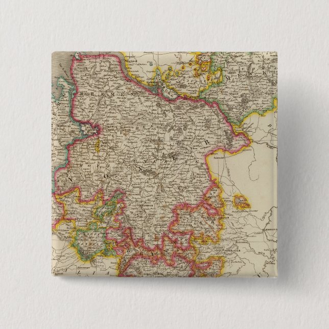 Northern Germany 2 Inch Square Button (Front)