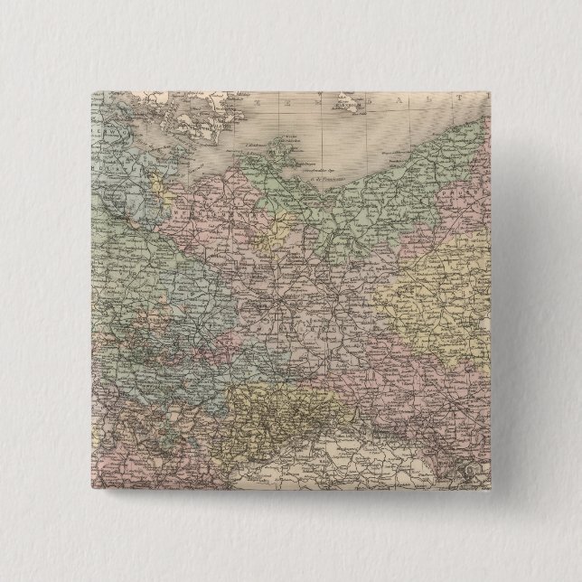 Northern Germany 2 Inch Square Button (Front)
