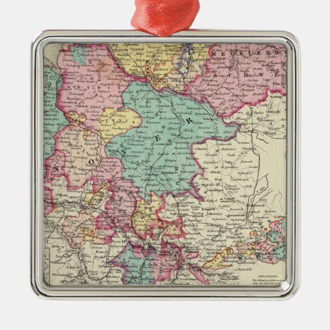 Northern Germany 2 Metal Ornament (Front)