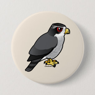 Northern Goshawk 3 Inch Round Button