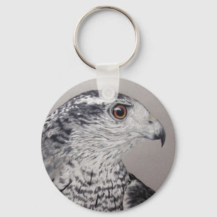 Northern Goshawk Keychain