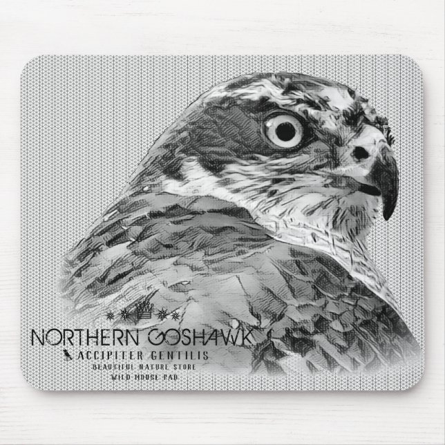Northern Goshawk Mouse Pad (Front)