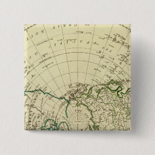 Northern Hemisphere 2 Inch Square Button