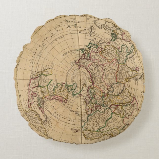 Northern Hemisphere 5 Round Pillow (Front)