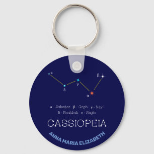 Northern Hemisphere Constellation Cassioipeia Keychain