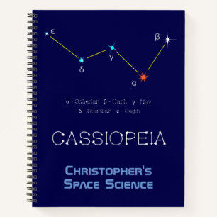 Northern Hemisphere Constellation Cassioipeia Notebook