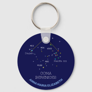 Northern Hemisphere Constellation Coma Berenices Keychain