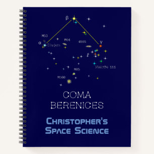 Northern Hemisphere Constellation Coma Berenices Notebook