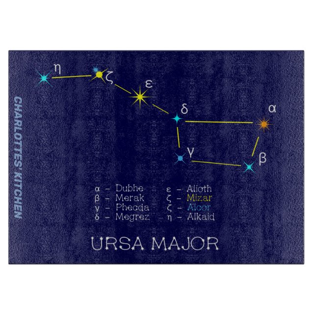 Northern Hemisphere Constellation Ursa Major Cutting Board (Front)