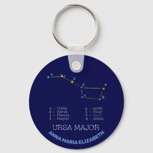 Northern Hemisphere Constellation Ursa Major Keychain