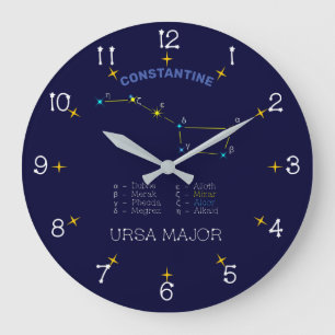 Northern Hemisphere Constellation Ursa Major Large Clock