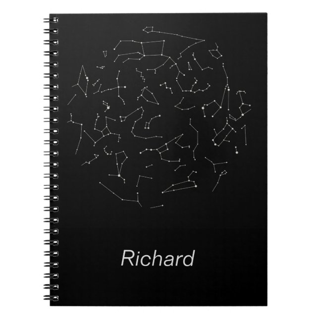 Northern Hemisphere Constellations with Name Notebook (Front)