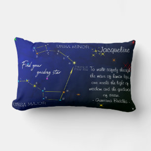 Northern Hemisphere Finding Polaris Star Lumbar Pillow