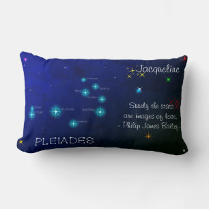Northern Hemisphere Pleiades Star Formation Lumbar Pillow
