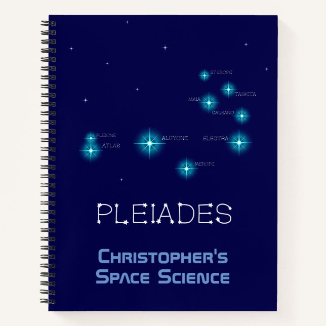 Northern Hemisphere Pleiades Star Formation Notebook (Front)