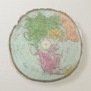 Northern Hemisphere Round Pillow