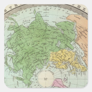 Northern Hemisphere Square Sticker