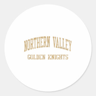 Northern Hs Old Tappan Nj Vintage Srts  Classic Round Sticker