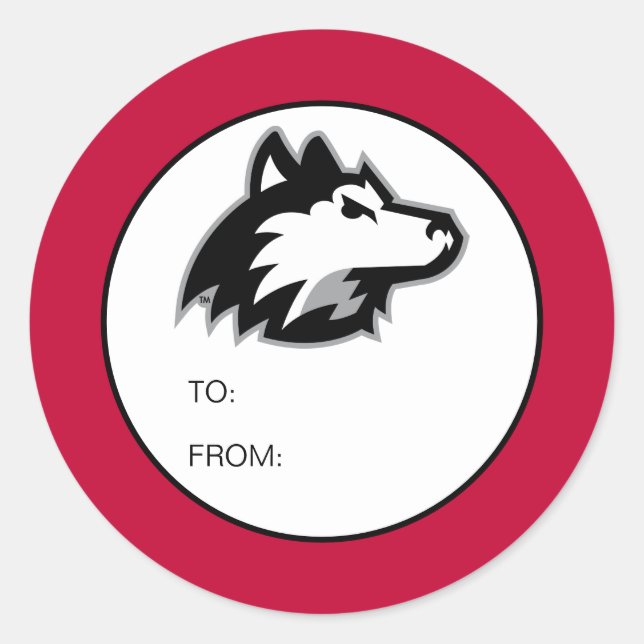Northern Illinois Huskies | Birthday Classic Round Sticker (Front)