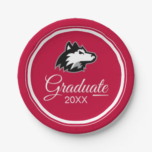 Northern Illinois Huskies Graduation Paper Plate