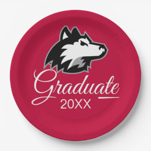 Northern Illinois Huskies   Graduation Paper Plate
