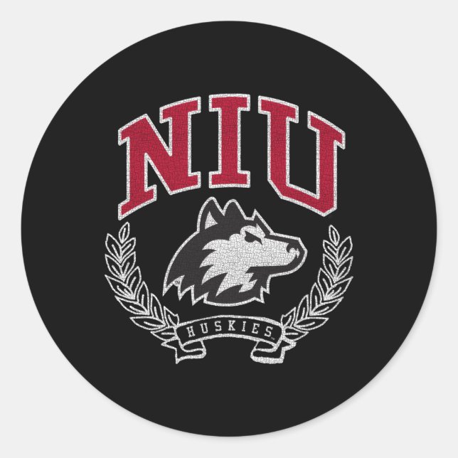 Northern Illinois Huskies Victory Classic Round Sticker (Front)