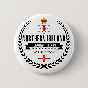 Northern Ireland 2 Inch Round Button