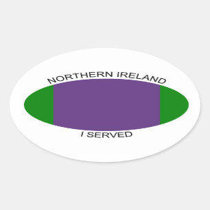 Northern Ireland car sticker "i served"
