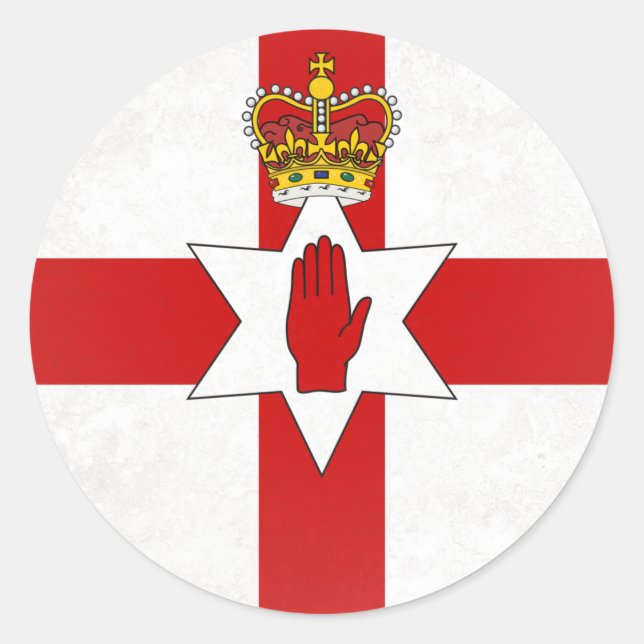 Northern Ireland Classic Round Sticker (Front)