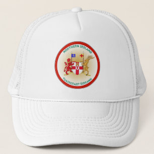 Northern Ireland Coat of Arms Circle Shape Trucker Hat