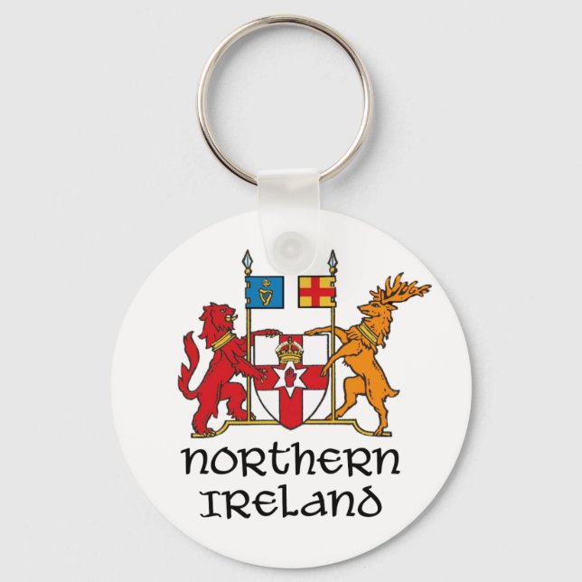 NORTHERN IRELAND - flag/coat of arms/emblem/symbol Keychain (Front)