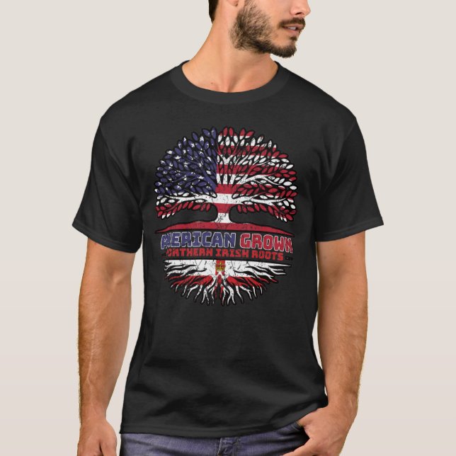 Northern Ireland Irish Ulster US American USA T-Shirt (Front)